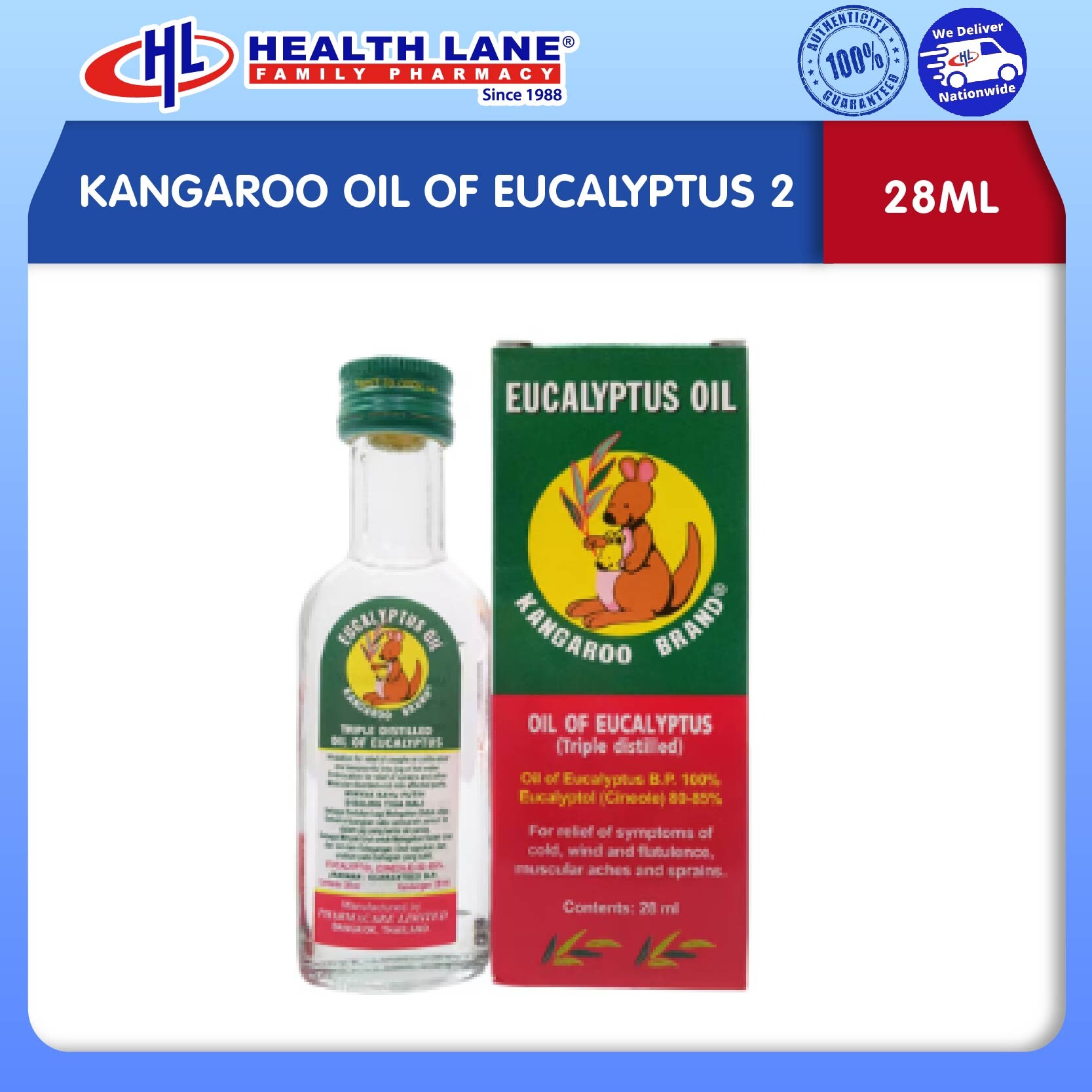 KANGAROO MINYAK OF EUCALYPTUS 2 (28ML)